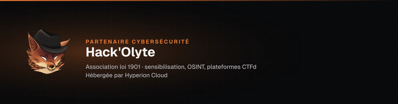 Hack'Olyte, partenaire cybersécurité d'Hyperion Cloud